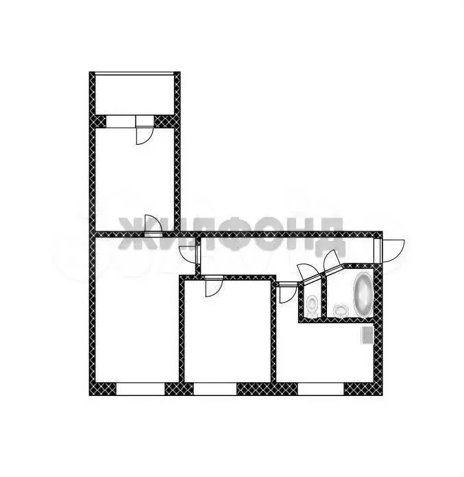 3-к. квартира, 60,2 м, 8/9 эт. - Фото 1