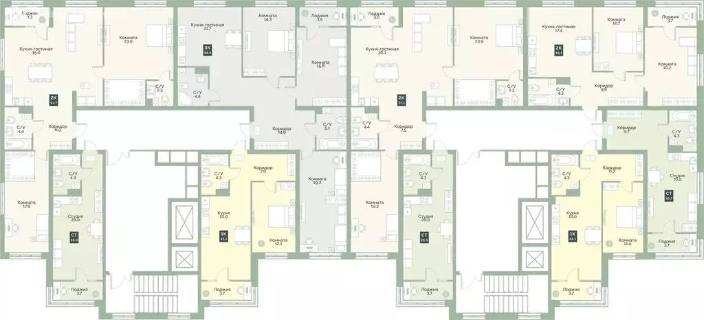 1-комнатная квартира: Курган, жилой район Заозёрный, микрорайон 6А, ... - Фото 2