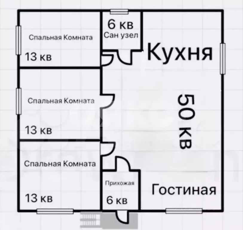 Дом в Краснодарский край, Темрюк ул. Калинина, 297 (94 м) - Фото 1