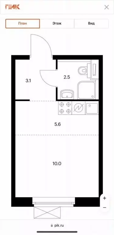 1-комнатная квартира: Москва, Люблинская улица, 72Ак2 (22 м) - Фото 1