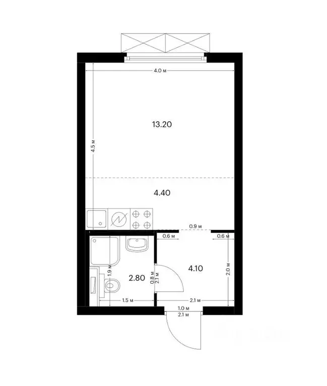 Квартира, студия, 25 м - Фото 0