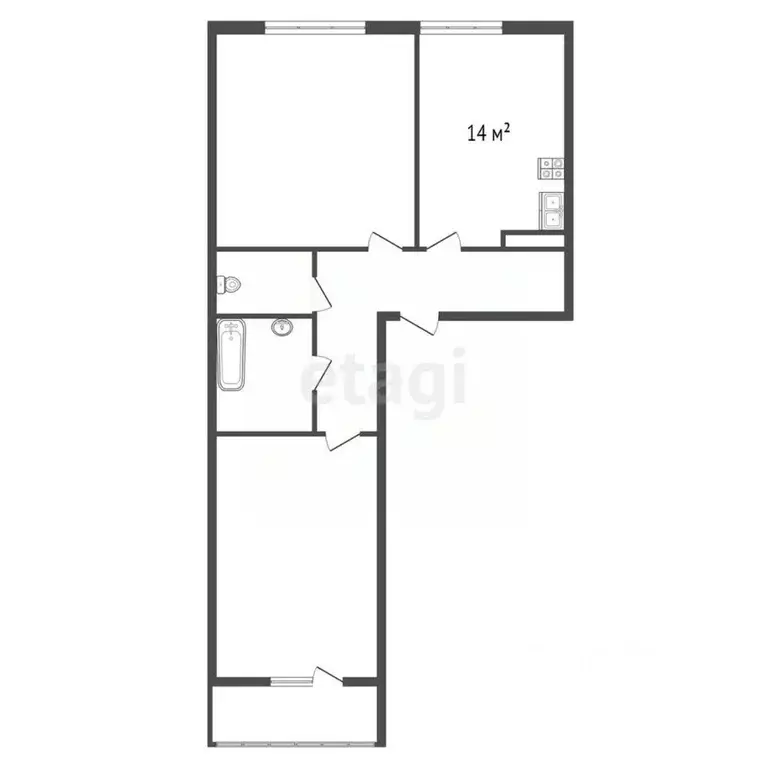 2-к кв. Санкт-Петербург, Санкт-Петербург, Ломоносов Михайловская ул., ... - Фото 2