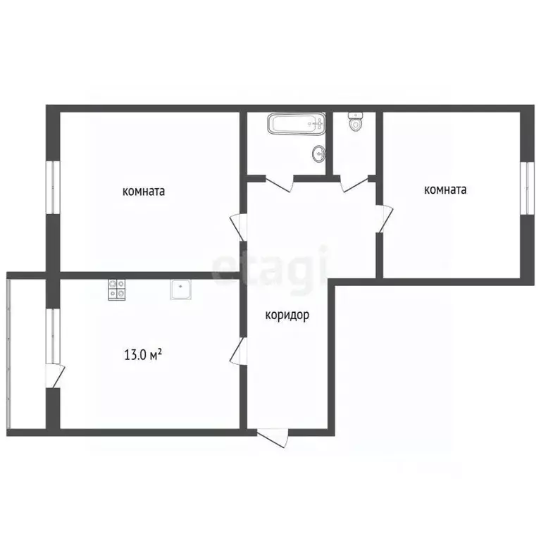 2-к кв. Тамбовская область, Тамбов ул. Научная, 1А (63.0 м) - Фото 1