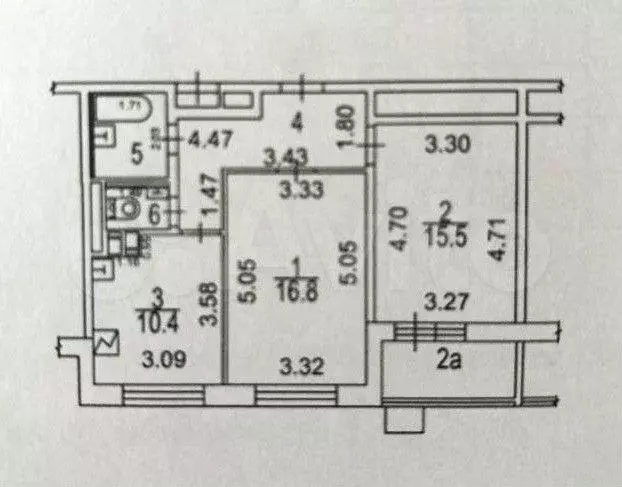 2-к. квартира, 59 м, 5/22 эт. - Фото 0