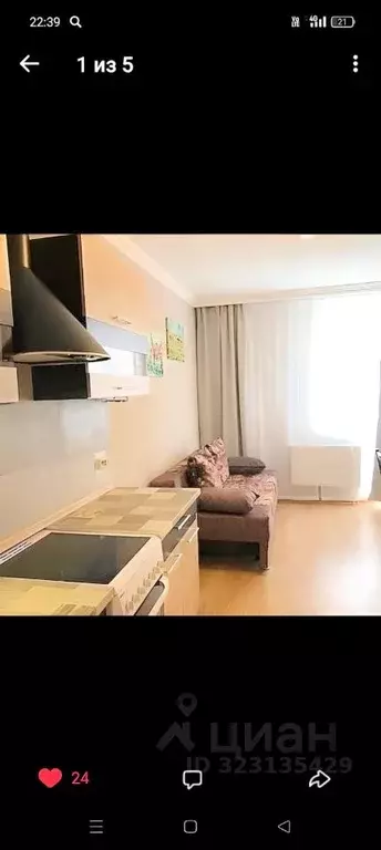 1-к кв. Ленинградская область, Мурино Всеволожский район, ул. Шоссе в ... - Фото 1