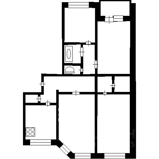 4-к кв. Ханты-Мансийский АО, Лангепас Парковая ул., 11 (86.1 м) - Фото 1