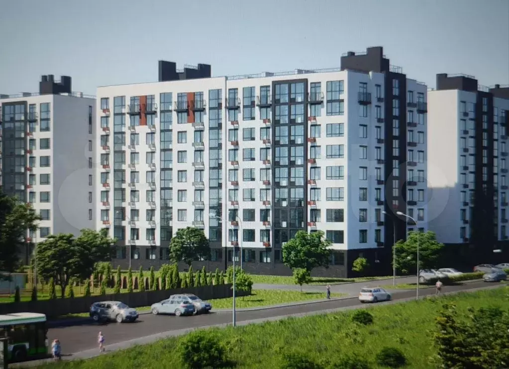 1-к. квартира, 29,9 м, 2/9 эт. - Фото 1