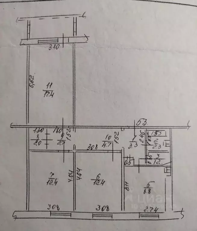 3-к кв. Башкортостан, Уфа ул. Максима Рыльского, 5 (67.5 м) - Фото 0