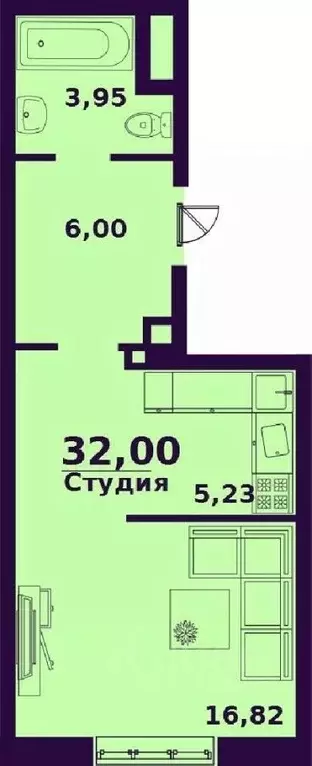 1-к кв. Ульяновская область, Ульяновск ул. Народного учителя Латышева, ... - Фото 0