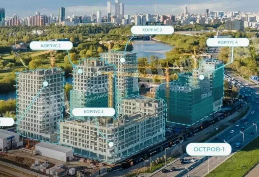 Помещение свободного назначения в Москва Жилой комплекс остров, 5-й ... - Фото 2