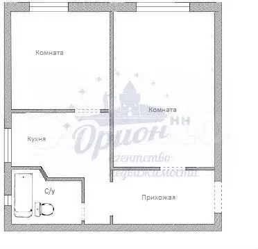 2-к. квартира, 47,4 м, 2/2 эт. - Фото 0