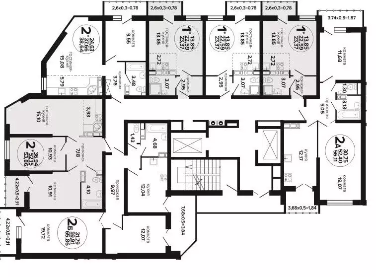 2-к кв. Краснодарский край, Краснодар Музыкальный мкр, ул. Имени И.И. ... - Фото 2