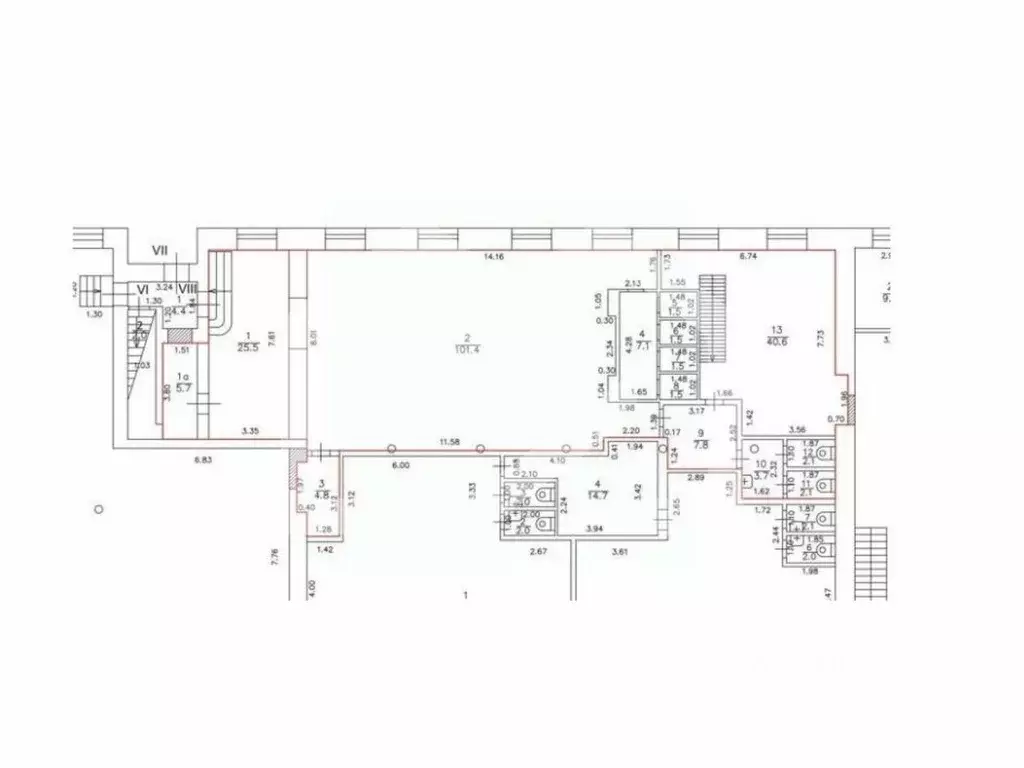 Помещение свободного назначения в Москва Холодильный пер., 3к1с3 (227 ... - Фото 2