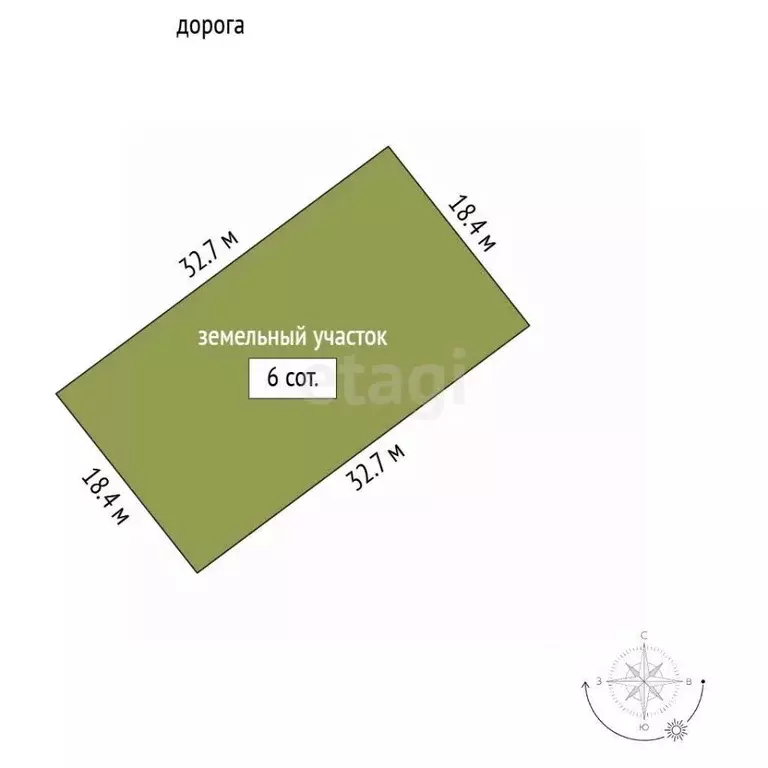 Участок в Крым, Симферопольский район, с. Донское ул. Школьная (6.0 ... - Фото 2