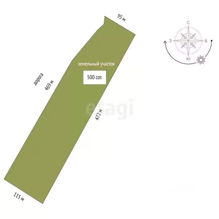 Участок в Крым, Феодосия муниципальный округ, с. Береговое ул. Курская ... - Фото 1