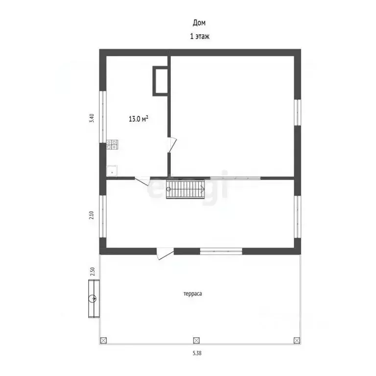 Дом в Тюменская область, Тюмень Строитель СНТ, ул. Роз (60 м) - Фото 2