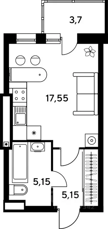 3-к кв. Ростовская область, Ростов-на-Дону бул. Платова, 12 (60.1 м) - Фото 0