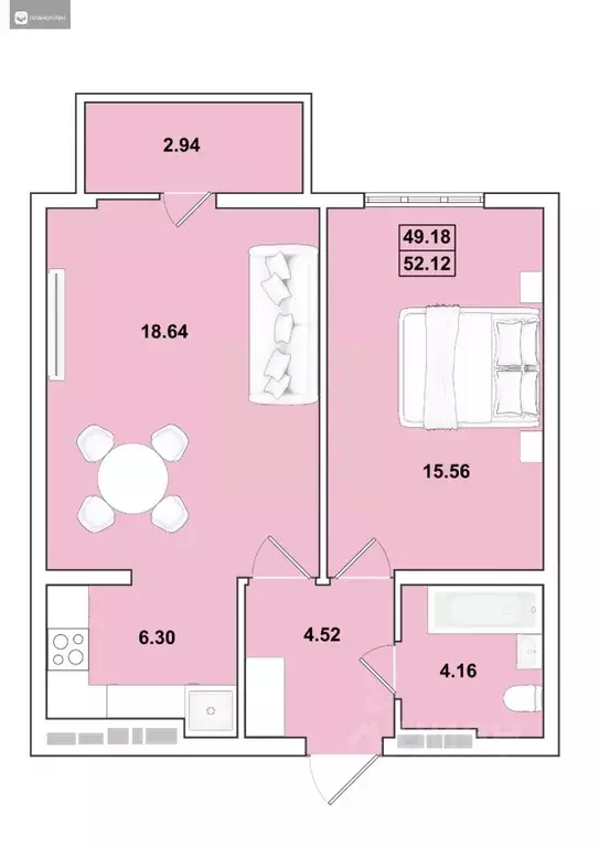 2-к кв. Иркутская область, Иркутск Ново-Ленино мкр, Огни Города жилой ... - Фото 0