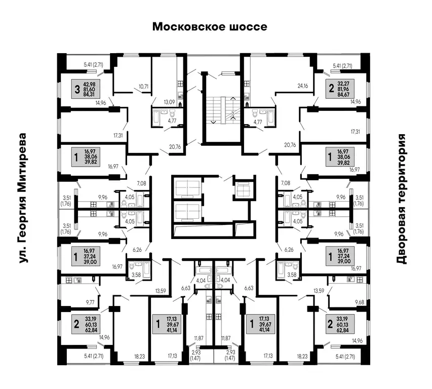 3-к кв. Самарская область, Самара просп. Карла Маркса, 171 (84.0 м) - Фото 1