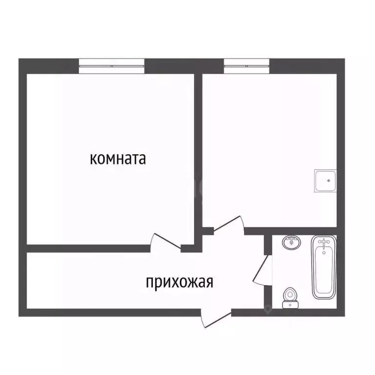 1-к кв. Красноярский край, Красноярск Высотная ул., 2В/1 (43.5 м) - Фото 2