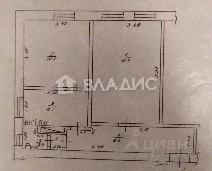 2-к кв. Воронежская область, Воронеж ул. Кулибина, 1А (48.0 м) - Фото 2