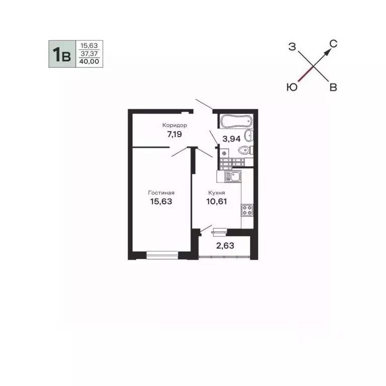 1-к кв. Свердловская область, Екатеринбург ул. Очеретина, 16 (40.0 м) - Фото 0