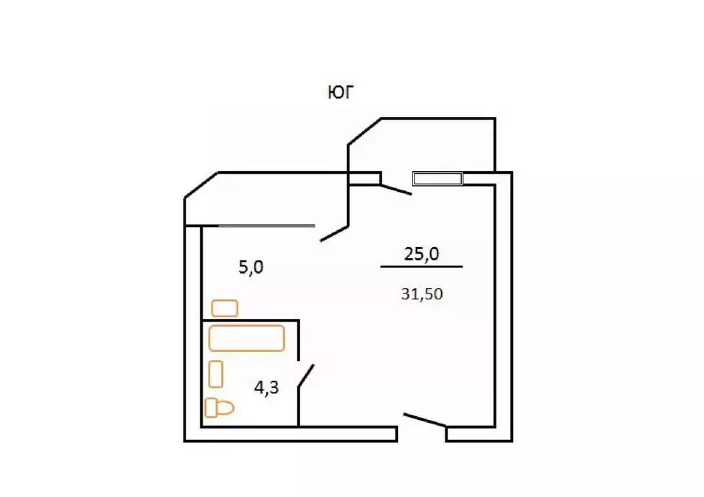 1-к кв. Приморский край, Уссурийск ул. Андрея Кушнира, 32 (31.5 м) - Фото 2