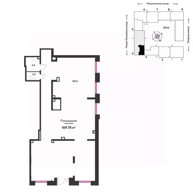 Помещение свободного назначения в Москва Страна Озерная жилой комплекс ... - Фото 1