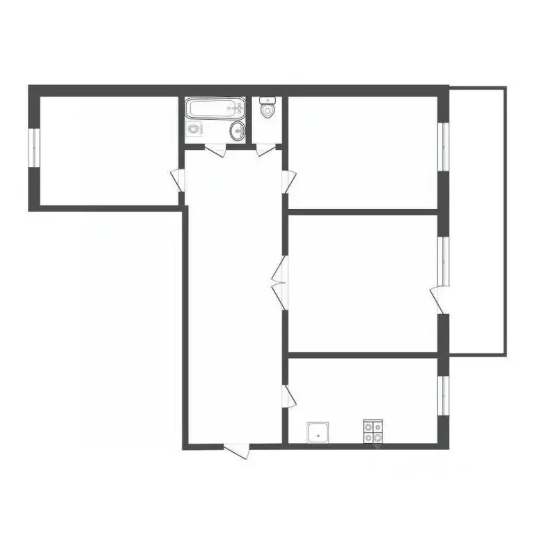 3-к кв. Иркутская область, Иркутск Красноярская ул., 70 (59.4 м) - Фото 2
