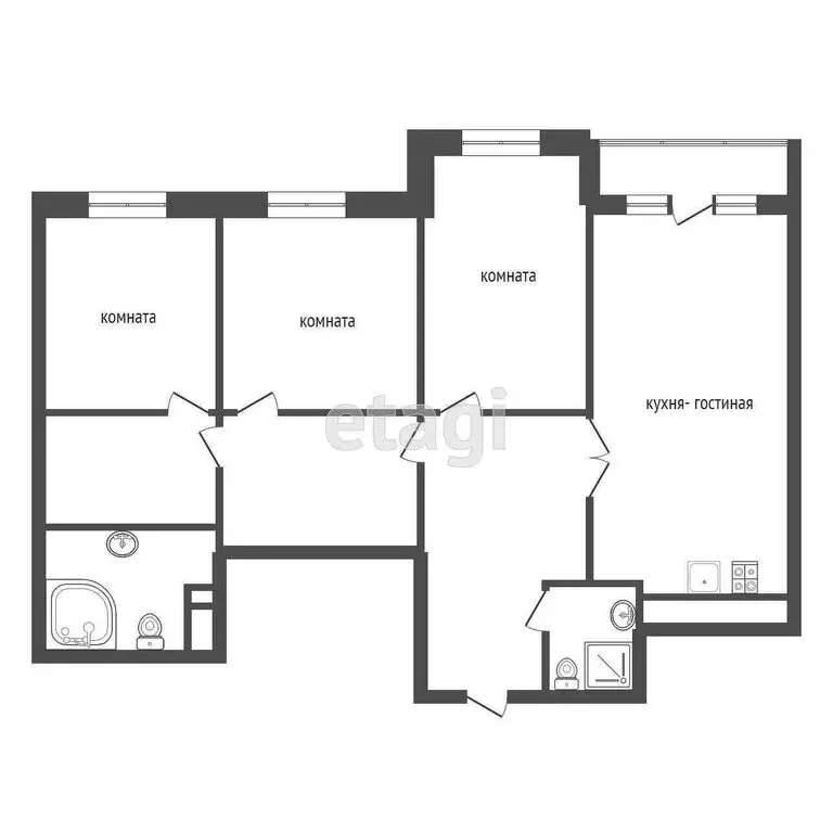 3-комнатная квартира: Пенза, улица Набережная реки Мойки, 2Д (136 м) - Фото 0
