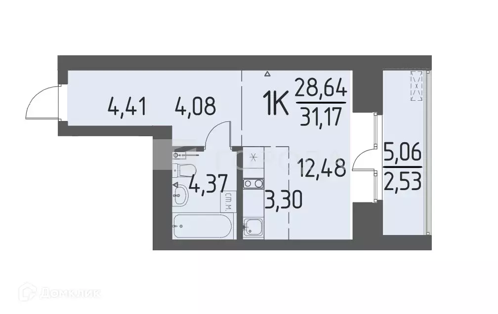 Продаётся квартира-студия, 31.17 м - Фото 1