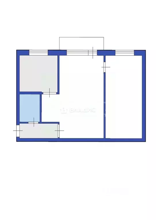 2-к кв. Кемеровская область, Кемерово ул. Леонова, 22 (42.5 м) - Фото 2
