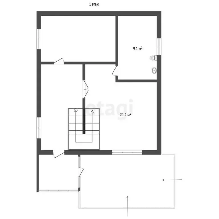Дом в Севастополь, садовое товарищество Заря (114 м) - Фото 1