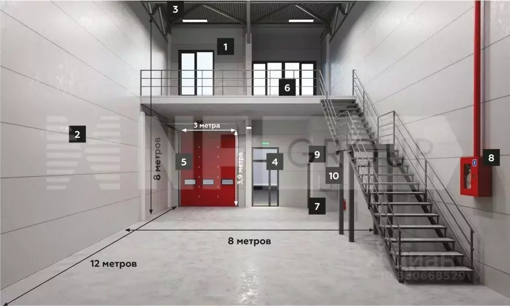 Склад в Московская область, Химки ул. Заводская, 1 (117 м) - Фото 1