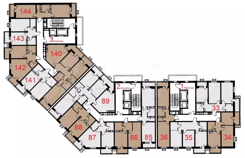 1-к. квартира, 49,5 м, 10/12 эт. - Фото 1