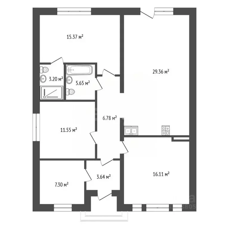 Дом в Ростовская область, Азовский район, Новоалександровка хут. ... - Фото 0