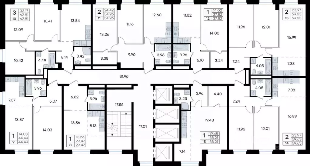 2-к кв. Приморский край, Владивосток ул. Тухачевского, 80 (54.26 м) - Фото 2