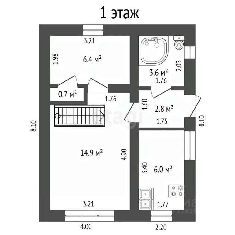Дом в Воронежская область, Борисоглебск ул. Льва Толстого, 31 (66 м) - Фото 2