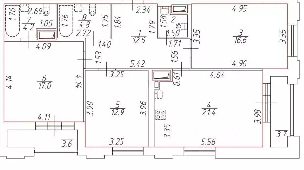 3-к кв. Санкт-Петербург ул. Типанова, 22 (91.5 м) - Фото 0