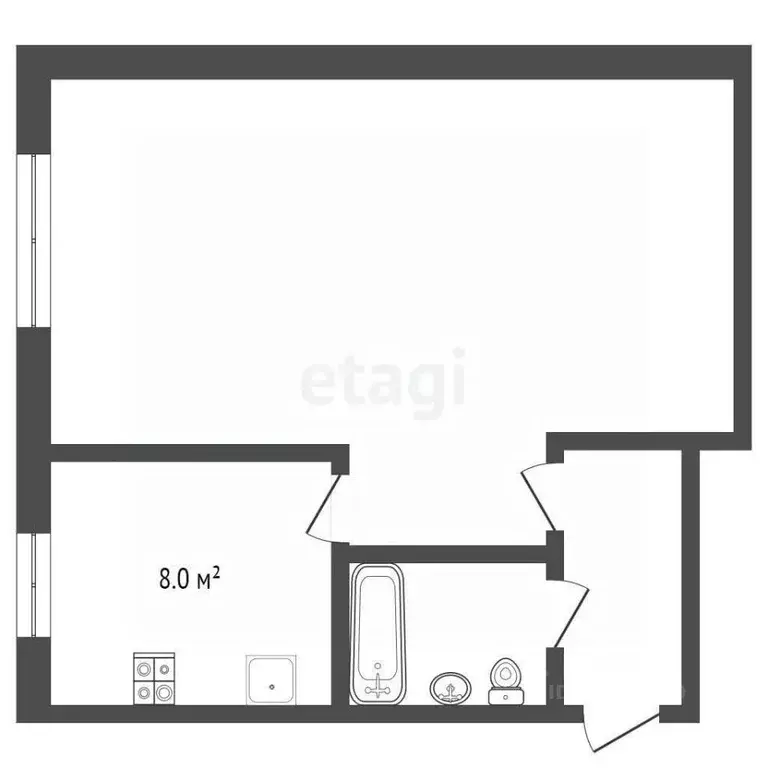 1-к кв. Ярославская область, Ярославль Тутаевское ш., 53 (30.6 м) - Фото 1