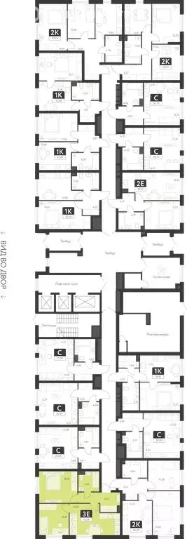 2-комнатная квартира: Екатеринбург, ЖК Спутник-1 (50.38 м) - Фото 1