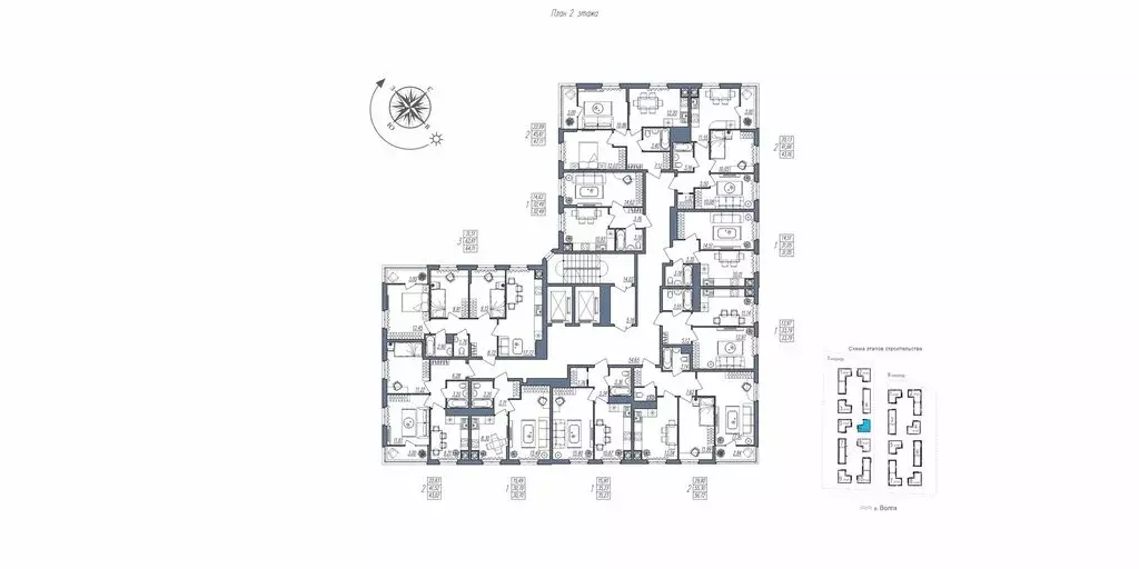 1-комнатная квартира: Волгоград, жилой квартал Новый (32.49 м) - Фото 1