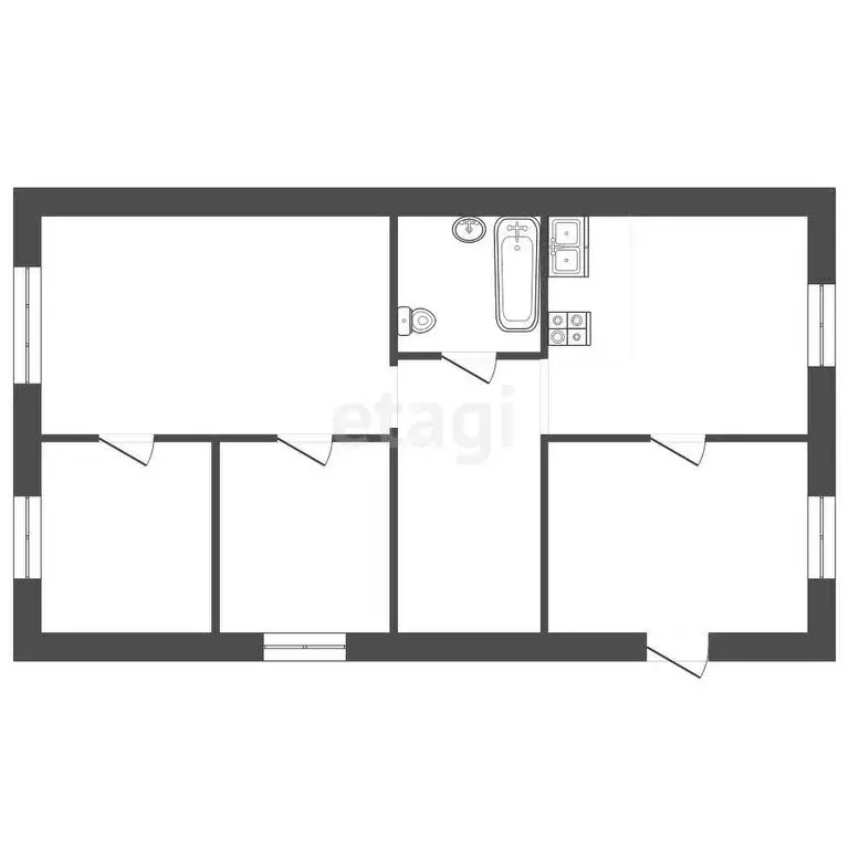 Дом в Тамбов, Оренбургская улица (53.4 м) - Фото 1