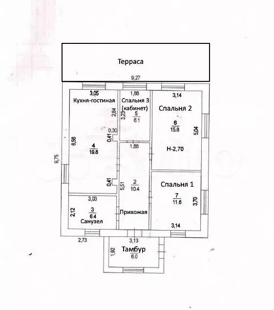 Дом 80 м на участке 6,1 сот. - Фото 0