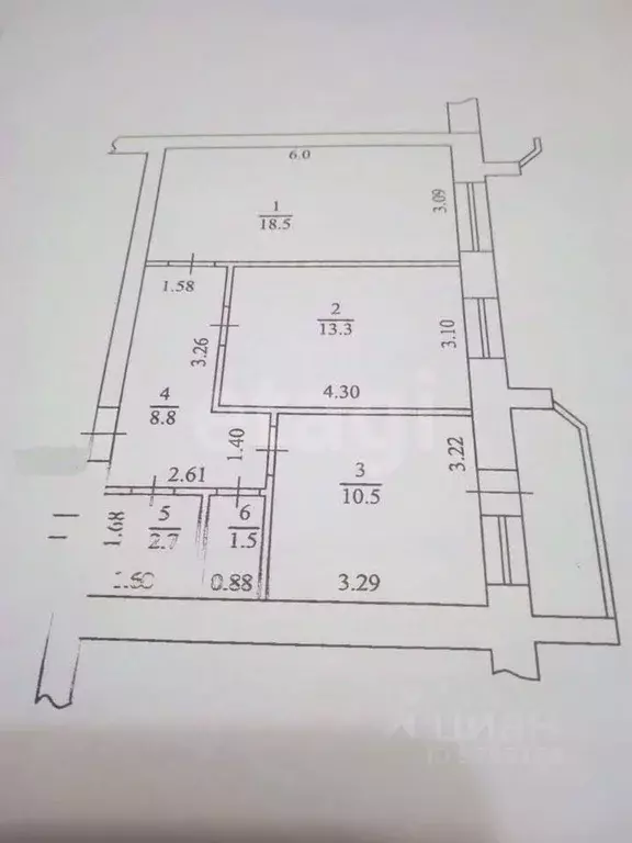 2-к кв. Татарстан, Казань ул. Тимирязева, 1А (57.0 м) - Фото 2