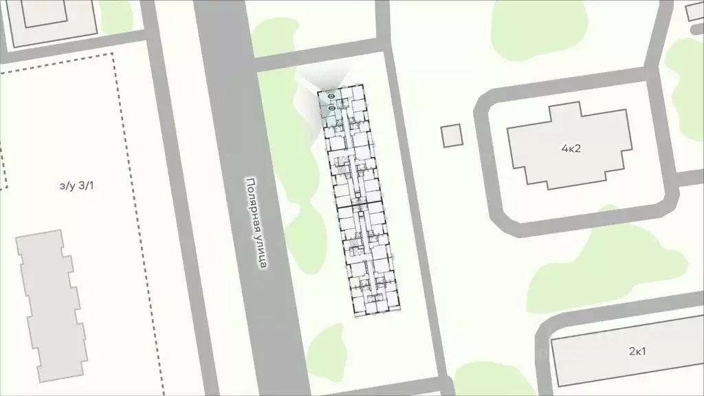 3-к кв. Москва Полярная ул., 4/1 (74.2 м) - Фото 2