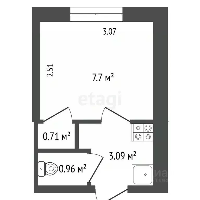 Студия Мордовия, Саранск ул. Анны Лусс, 3А (12.5 м) - Фото 2