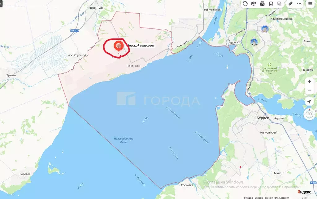 Участок в Новосибирская область, 50Н-2116П1 (5.15 м) - Фото 2