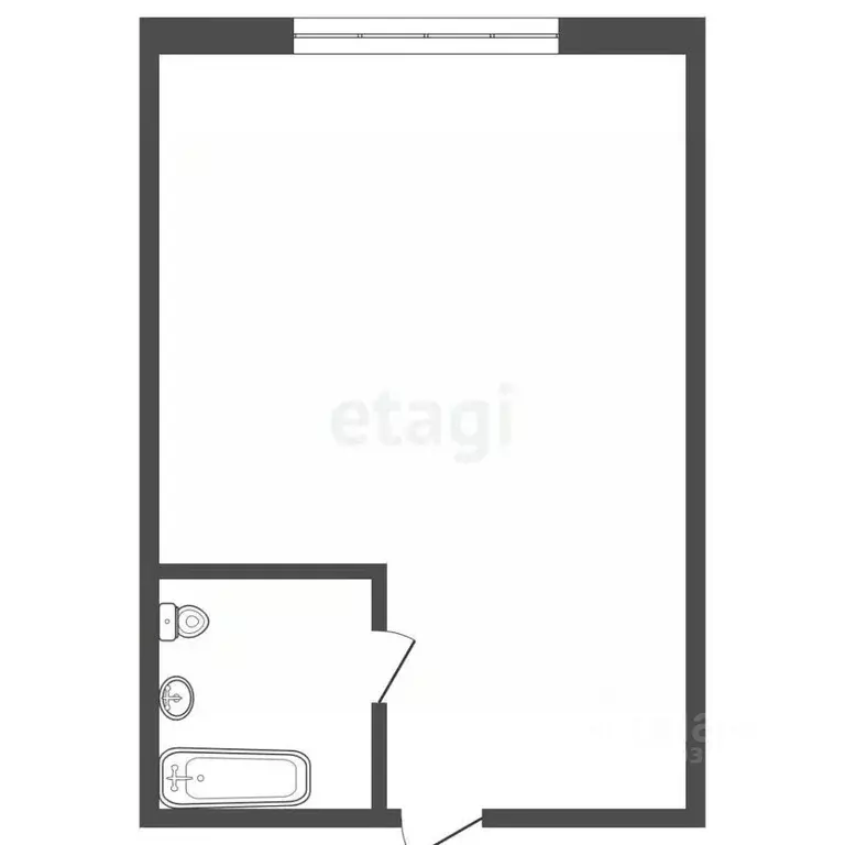 Студия Тюменская область, Тюмень ул. Газовиков, 18 (12.8 м) - Фото 2
