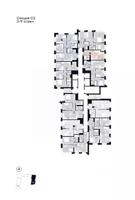 2-к кв. Москва Лодочная ул., 27К2 (61.3 м) - Фото 2